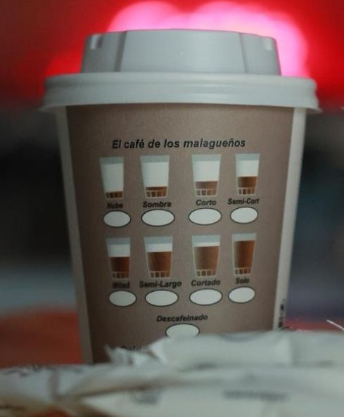 Formas de servir cafés de Málaga