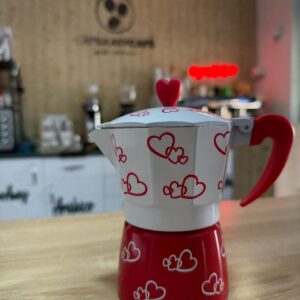 Cafetera Italiana corazón