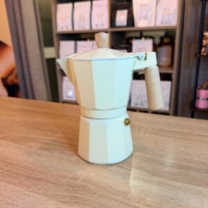 Cafetera Moka Beige
