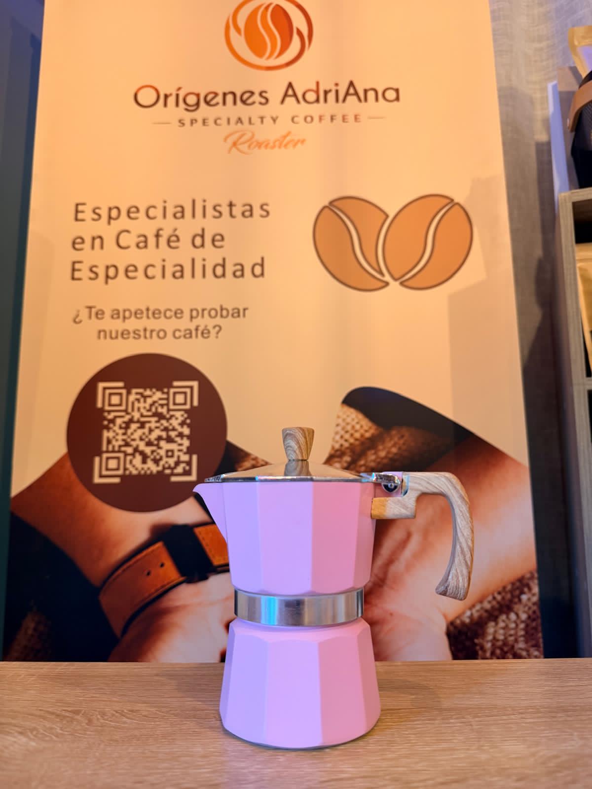 Cafetera Italiana Rosa